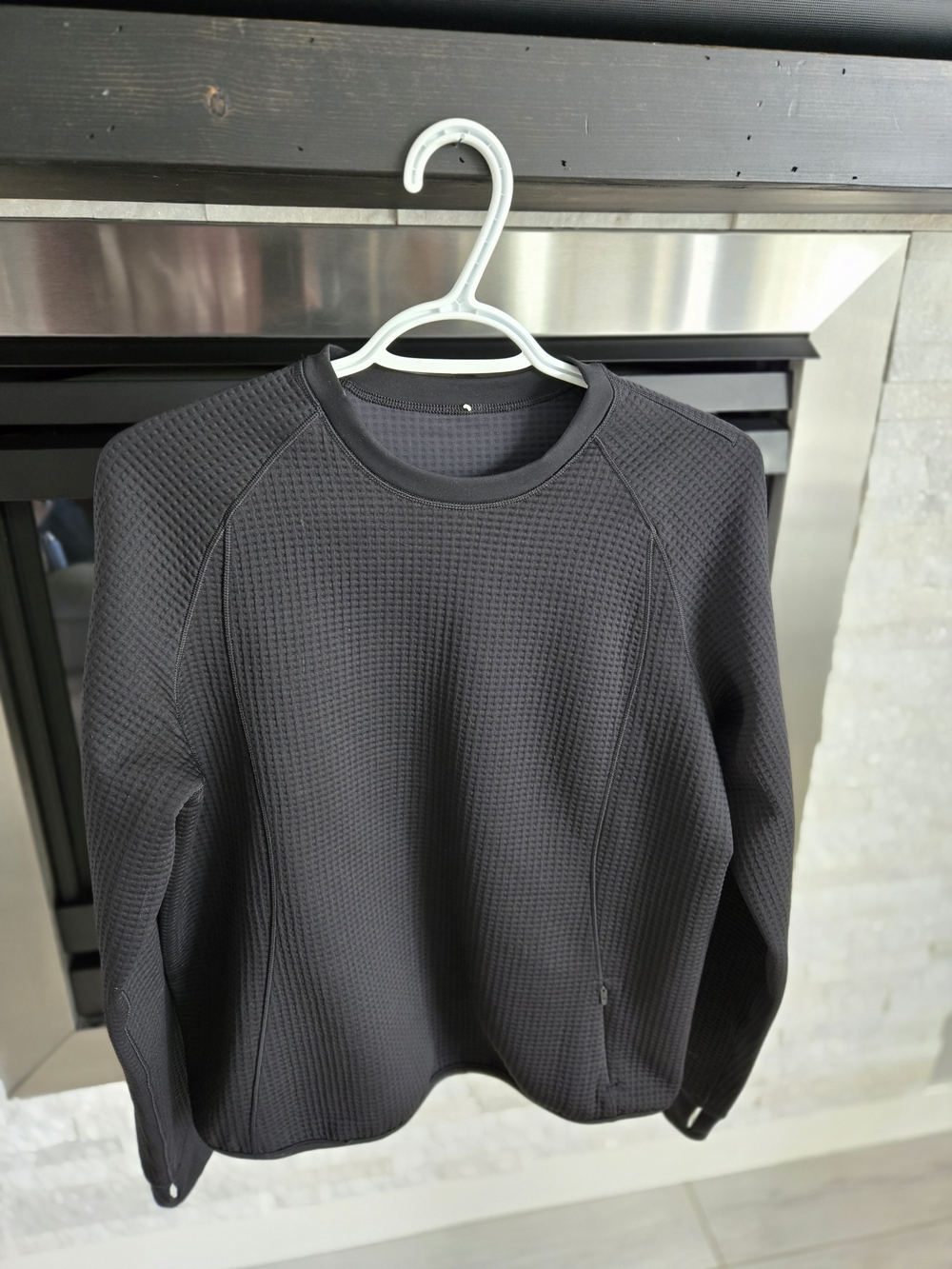 lululemon athletica Black Textured Women's Crewneck